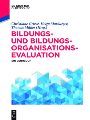 cover image of Bildungs- und Bildungsorganisationsevaluation